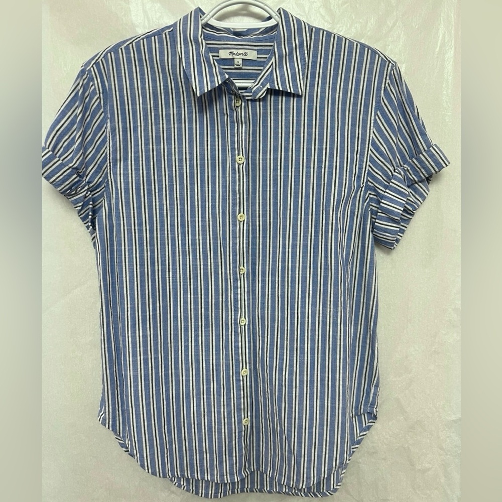 Womens Madewell Dolman Sleeve Button Front Top SZ S